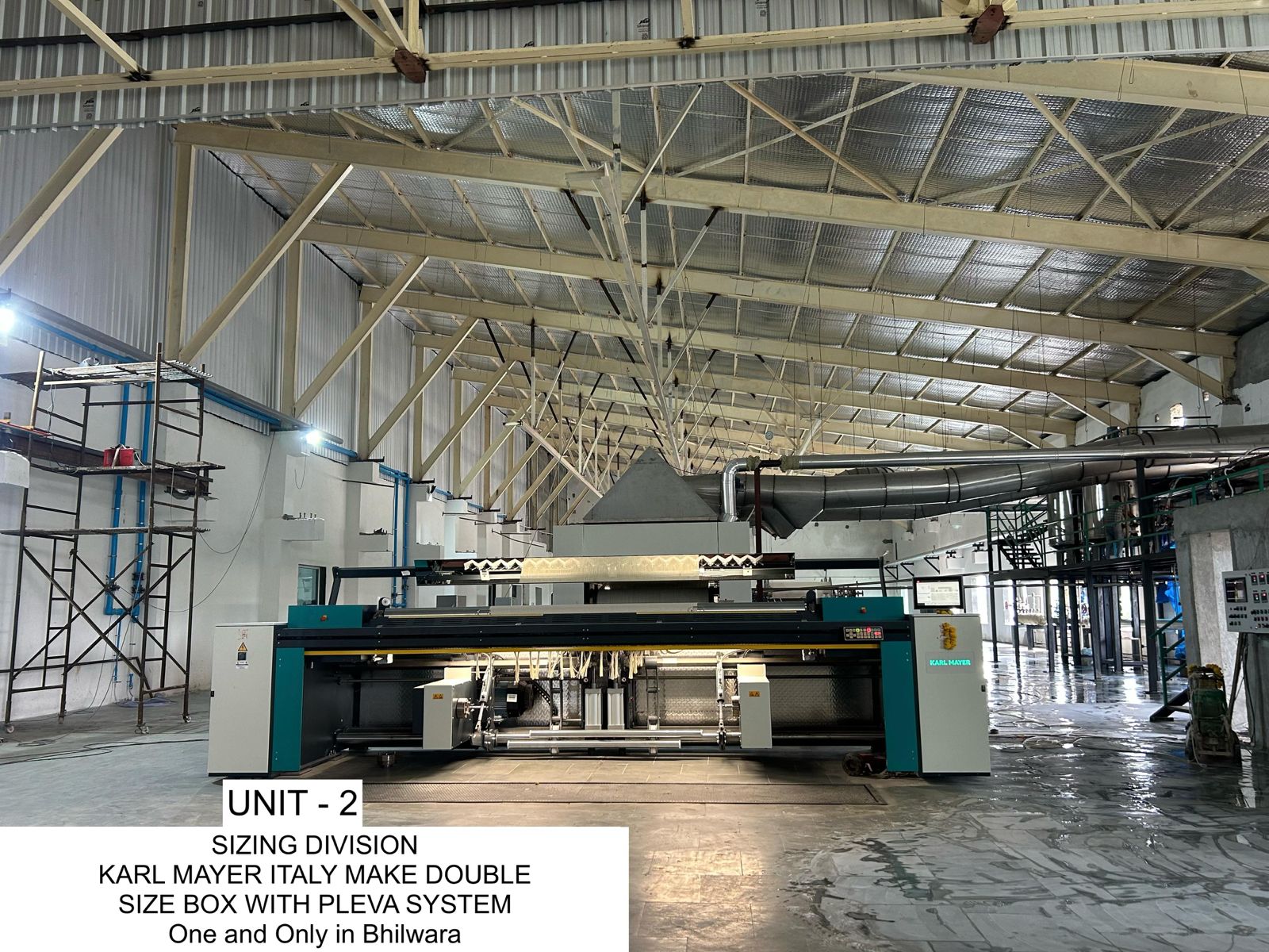 Karl Mayer sizing machine with Prosize technology