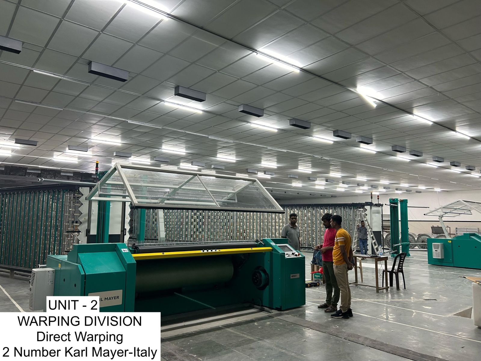 Karl Mayer warping machines from Italy