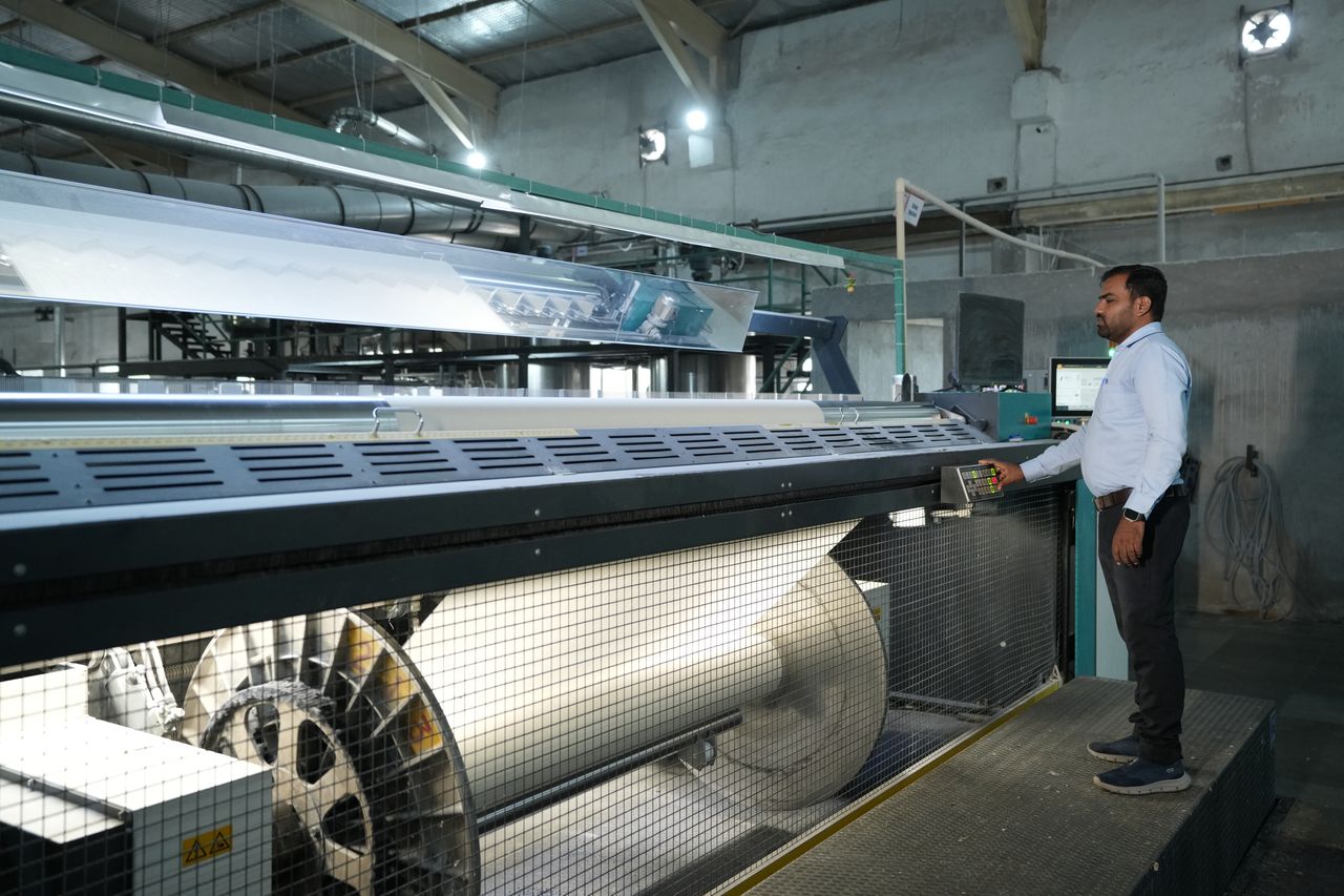 Direct beaming machine
