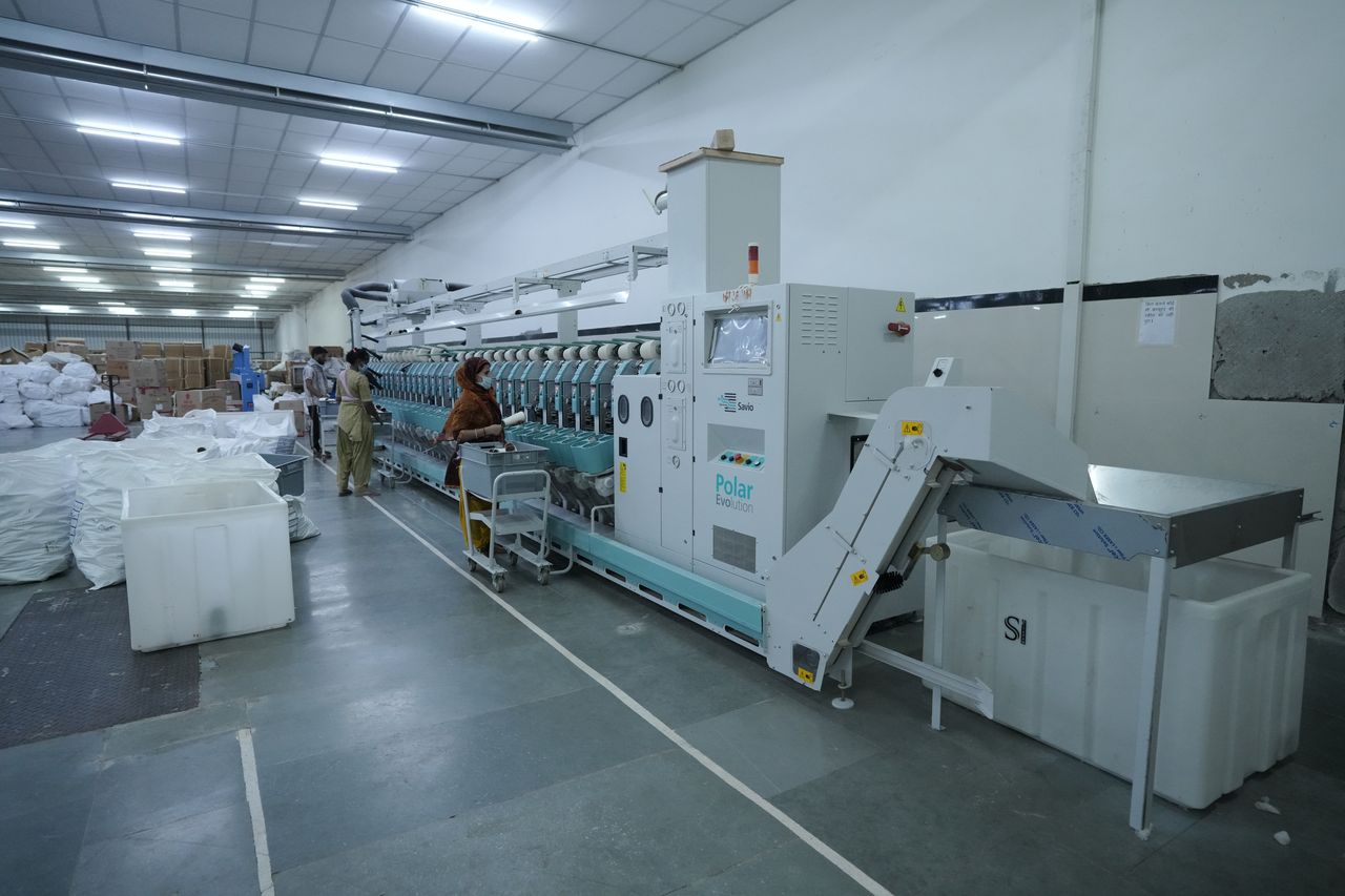 Yarn processing