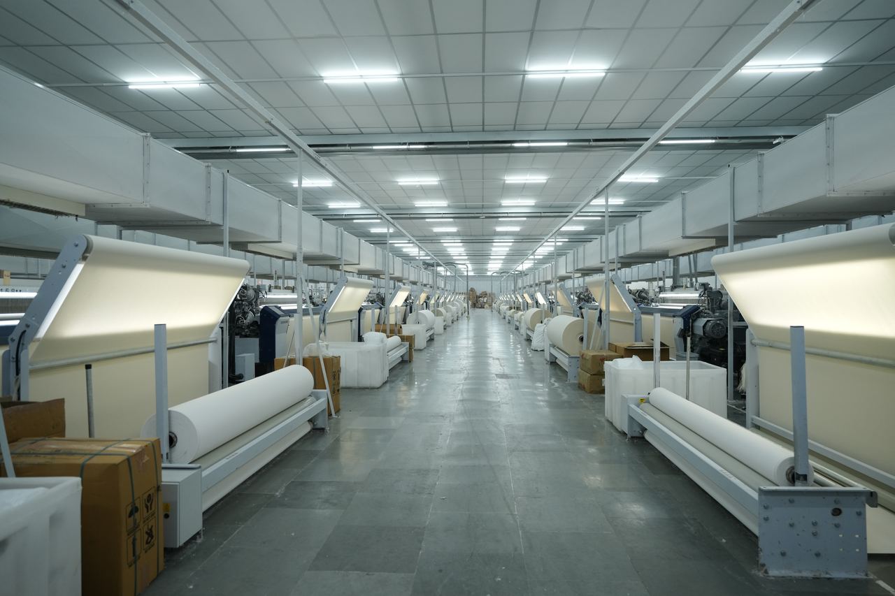 Airjet weaving shed at our Bhilwara facility